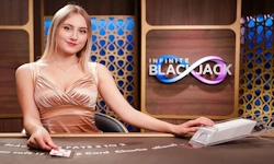 Infinite Blackjack live game by Evolution on ZEbet Nigeria